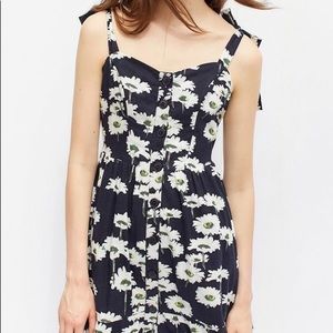NWOT UO Positano Tie-Shoulder Midi Dress